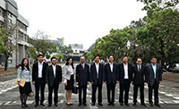 Officials from the Hebei Government pose for a group photo with CUHK representatives